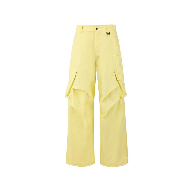 FPA Outdoor Water-Repellent Cargo Pants with Hidden Pockets and 3D Slanted Pockets, Chinese Streetwear Loose Fit Techwear Long Pants for Men