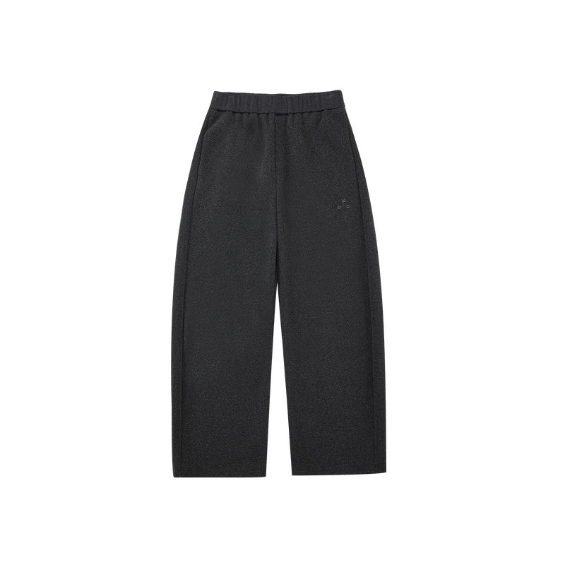 FPA Curved Sweatpants Knitted Textured Fleece Lounge Pants Straight Wide Leg Casual Basic Premium Versatile Trousers