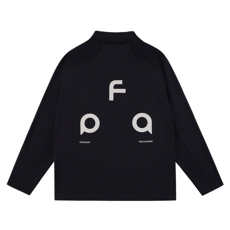 FPA Moisture-Wicking UPF50+ Half-Zip Cycling Jersey Long Sleeve Basic Logo Casual Couple Sports T-Shirt