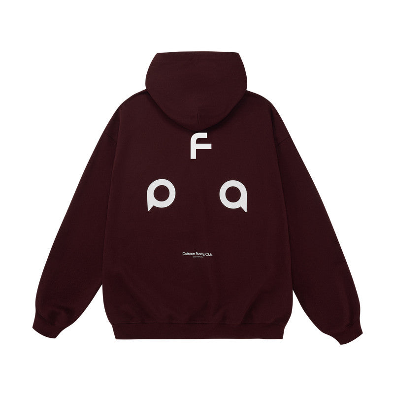 FPA Warm Fleece Pullover Hoodie for Couples - Chinese Street Style Spring/Autumn Casual Set