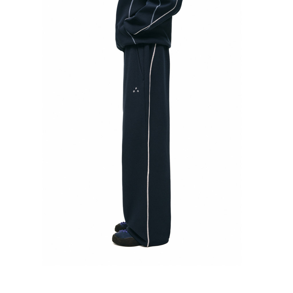 FPA Waffle Fleece Color-Block Lounge Pants Set - Fall Basic Logo Color-Block Wide-Leg Casual Pants for Men