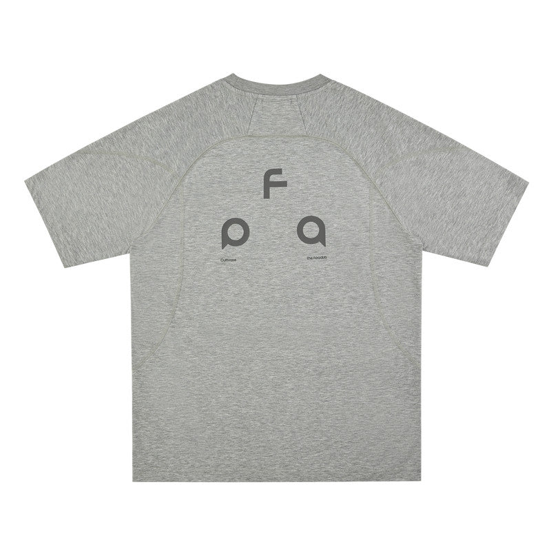 FPA Skin-Friendly Wrinkle-Resistant Cool Touch Sports Short Sleeve T-Shirt for Outdoor Fitness Summer Round Neck Couple Tee