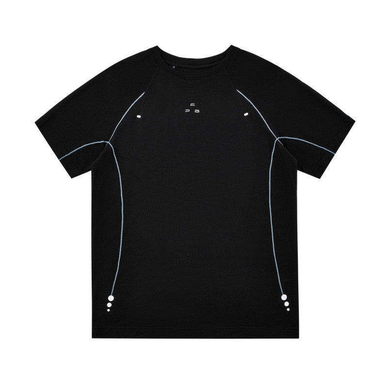 FPA Textured Breathable Lyocell Quick-Dry Printed Short Sleeve T-Shirt for Men, Summer Design, Premium Basic Casual Crew Neck