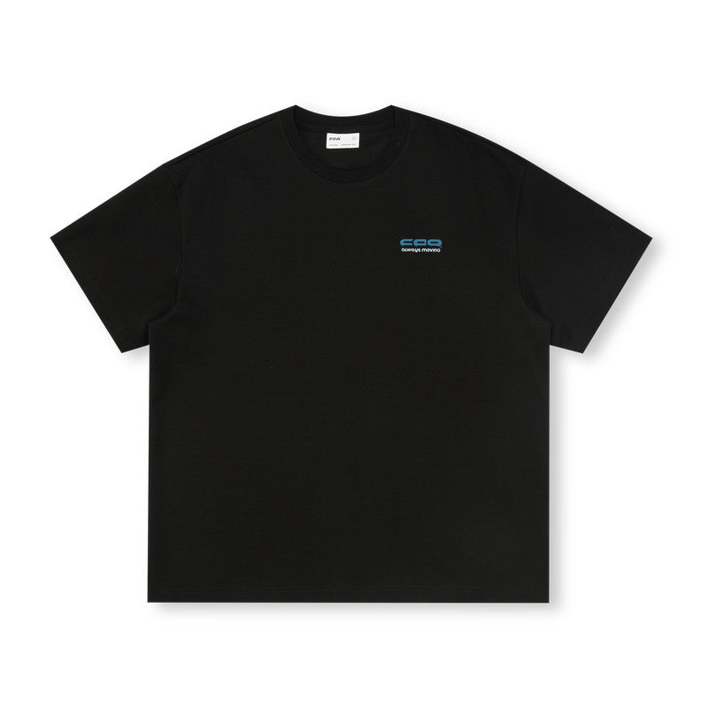 FPA Ice-Feel Quick-Dry Gradient Logo Short Sleeve T-Shirt – Chinese Streetwear Summer Athletic Loose Heavyweight Couple Tee