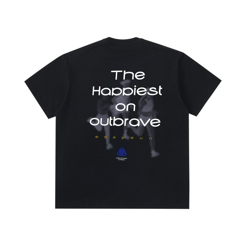 FPA Quick-Dry Cooling 7A Antibacterial Anti-Mite Sports Short Sleeve T-Shirt - Summer Chinese Street Style Loose Round Neck Couple T-Shirt