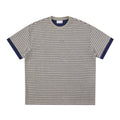 FPA Contrast Stripe Short Sleeve Tee with Color-Block Design – Classic Crew Neck Unisex Athletic T-Shirt