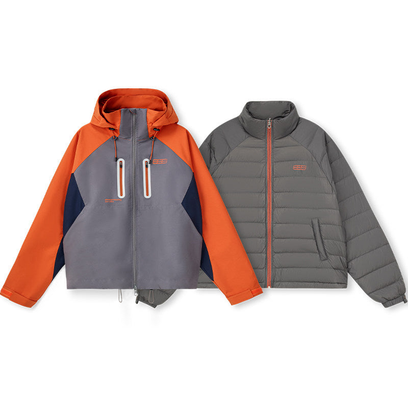 FPA Cocoon 3-in-1 Shell Jacket with Down Liner – Autumn/Winter National-Chic Three-Proof Mountaineering Coat