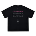 FPA Slogan Gradient Pattern COOLMAX Sports T-Shirt Quick-Dry Cool Touch Breathable Crew Neck Couple Style Summer Short Sleeve