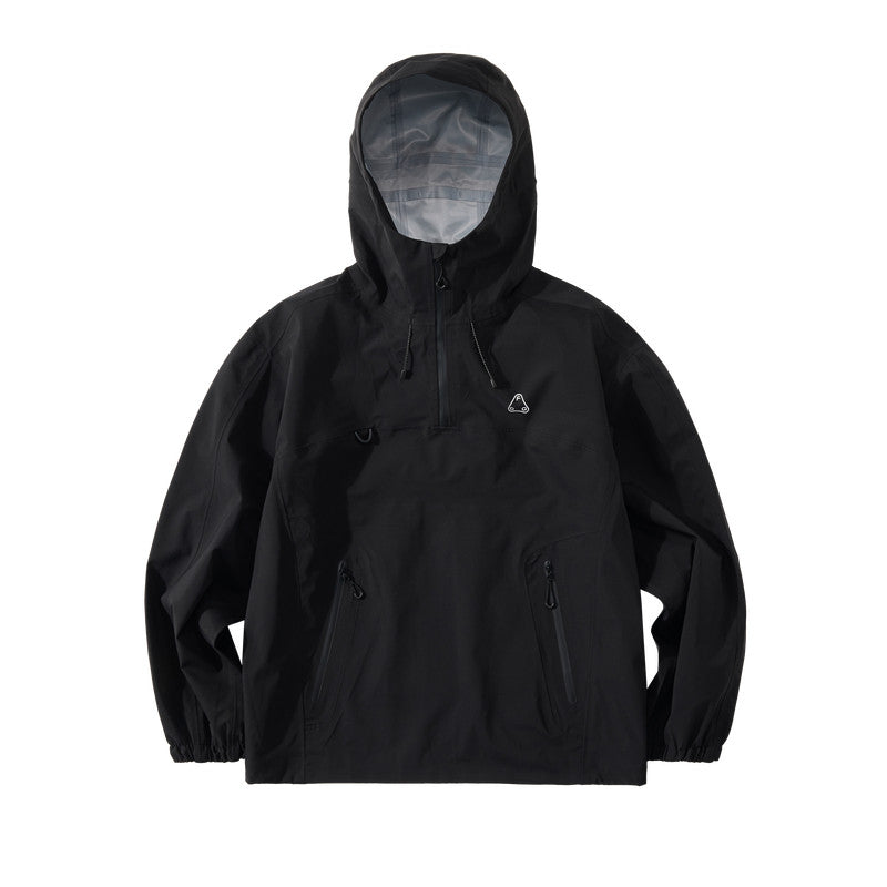 FPA Fully Taped Seam Waterproof Breathable Abrasion-Resistant Half-Zip Hard Shell Jacket Outdoor Sports Couple Mountaineering Jacket