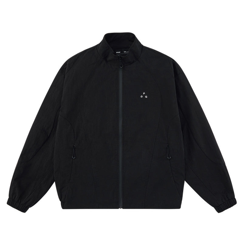 FPA Long-Staple Cotton Shrink-Resistant Jacket – Lightweight Spring/Fall Zip-Up Stand Collar American Casual Outdoor Couple Sports Jacket