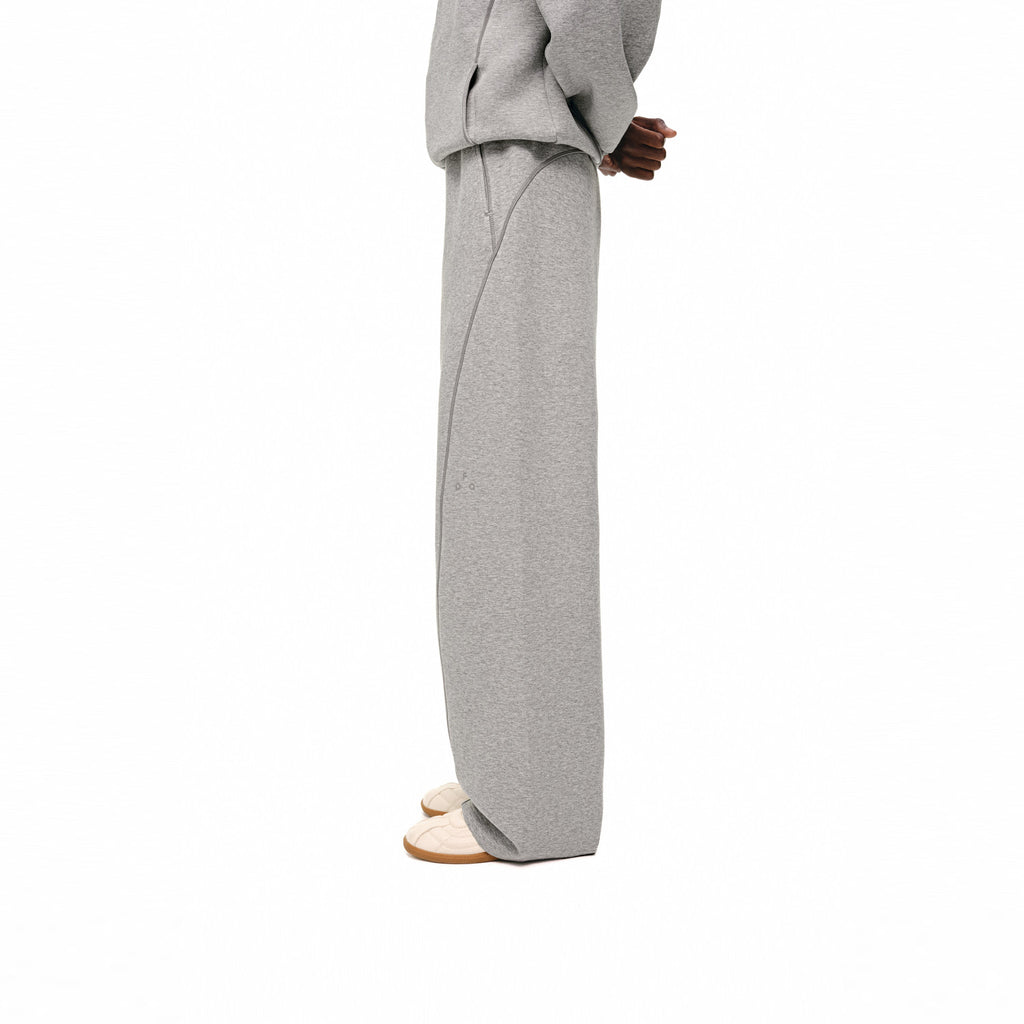 FPA Outdoor Drape-Skin-Friendly Hasu Line Knit Sweatpants Autumn Loose Wide-Leg Versatile Casual Long Pants for Men