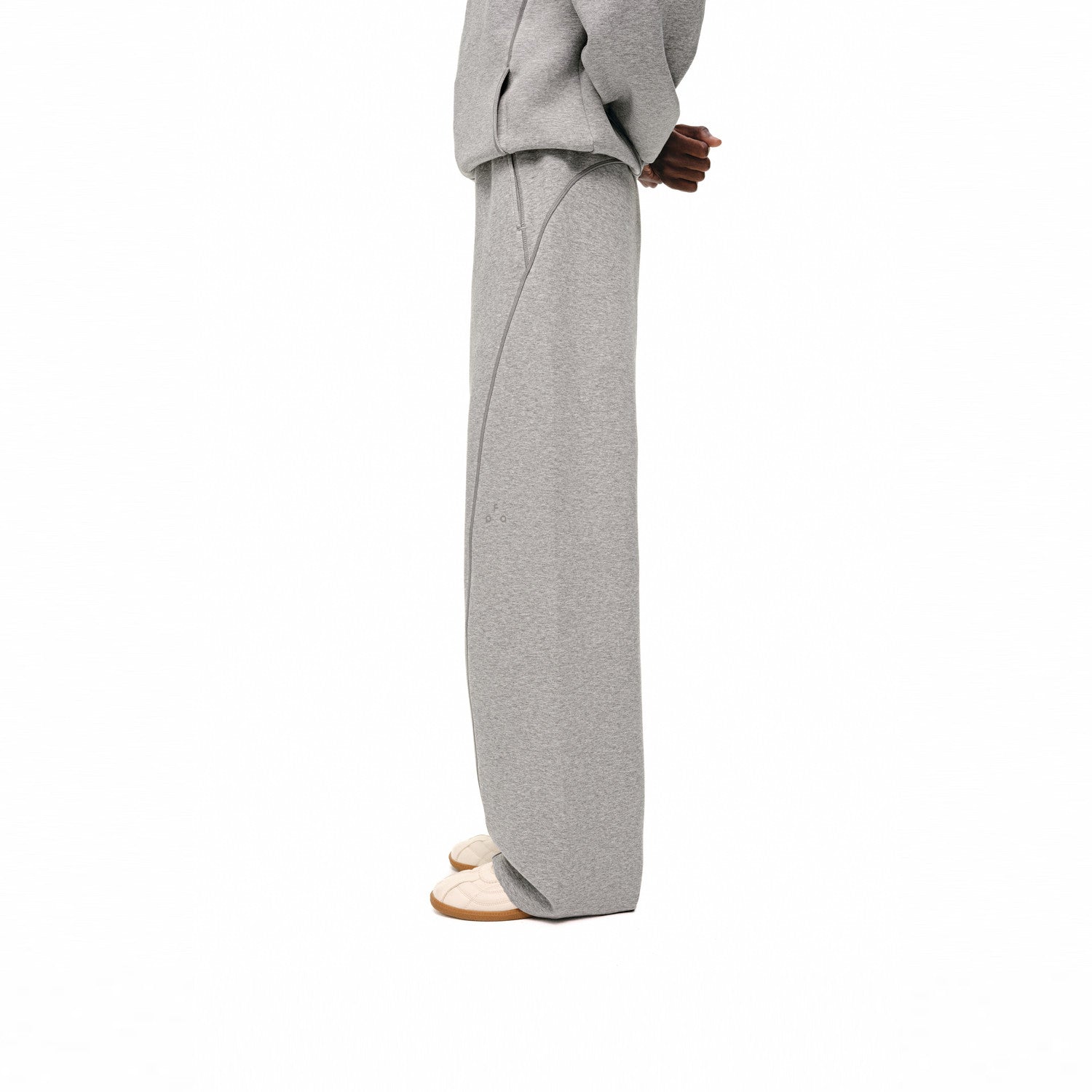 FPA Outdoor Drape-Skin-Friendly Hasu Line Knit Sweatpants Autumn Loose Wide-Leg Versatile Casual Long Pants for Men