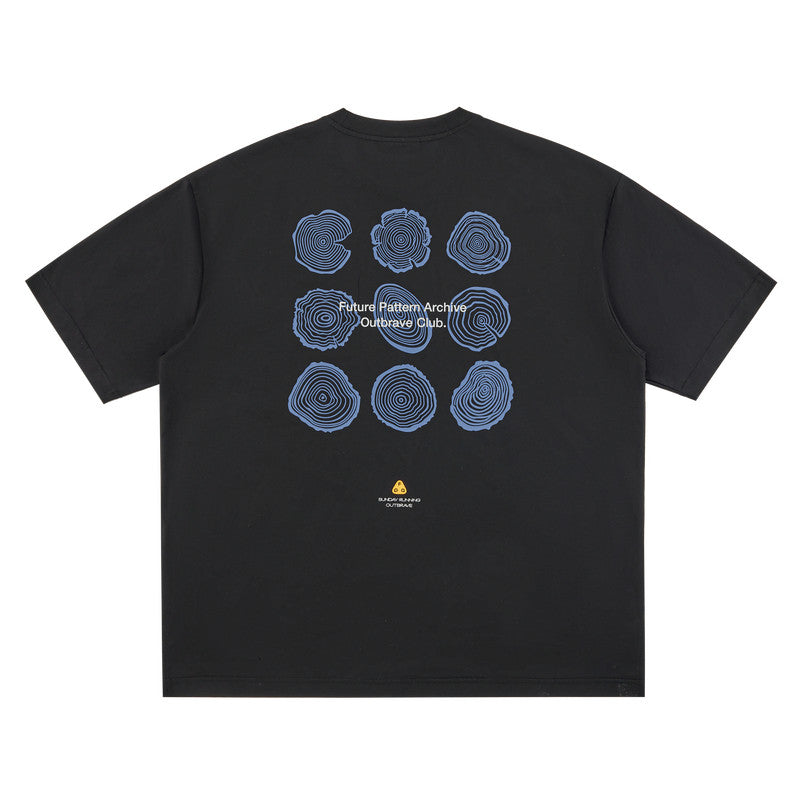 FPA Moisture-Wicking Quick-Dry Antibacterial Cool-Touch Digital Print Short Sleeve Summer Crew Neck Couple Outdoor Sports T-Shirt