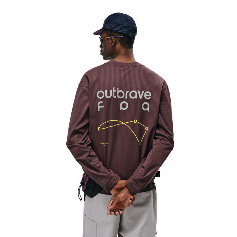 FPA Quick-Dry Outdoor Casual Long-Sleeve T-Shirt 2026 New Spring/Autumn Chinese Style Crew Neck Loose Fit Sports Couple Black Tee