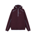 FPA Sun-Protective Quick-Dry Sports Hooded Long-Sleeve Shirt with Contrast Half-Zip, Casual Spring Outdoor Unisex T-Shirt