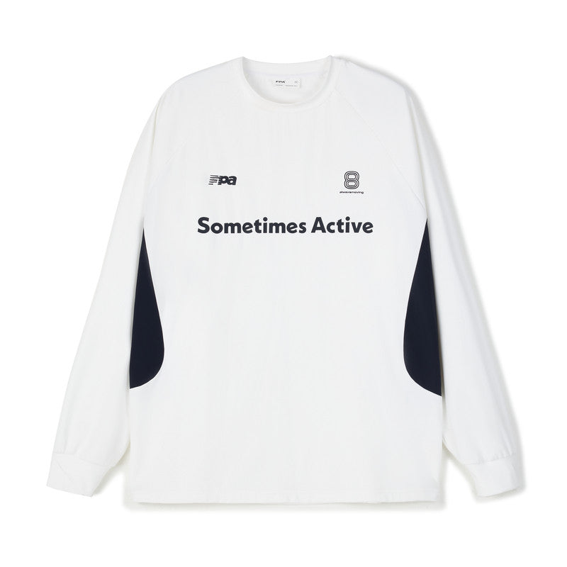 FPA Quick-Dry Ice-Feel Athletic Paneled T-Shirt Chinese Streetwear Trend Loose Outdoor Fitness Crew Neck Long Sleeve Men