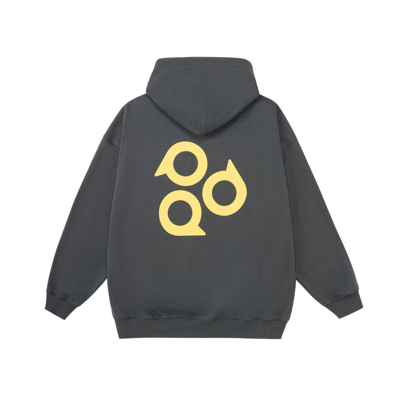 FPA Warm Fleece Hooded Sweatshirt – Chinese Streetwear, Loose-Fit, Heavyweight, Couple's Fall Hoodie for Men
