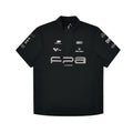 FPA Racing Cycling Half-Zip Short Sleeve T-Shirt – Breathable Quick-Dry Outdoor Summer Print Fitted Couple Tee for Men