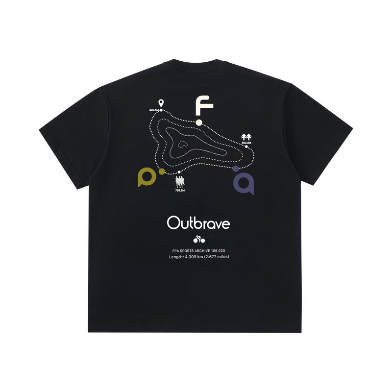 FPA Quick-Dry Cool-Touch 7A Antibacterial Sports Short Sleeve T-Shirt, Chinese Street Style Trendy Summer Loose Heavyweight Couple Half Sleeve Tee