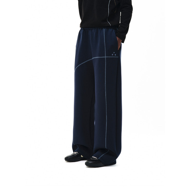 FPA Thermostatic Anti-Pilling Air Layer Space Cotton Sweatpants Straight-Leg Loose High-Design Casual Pants for Men