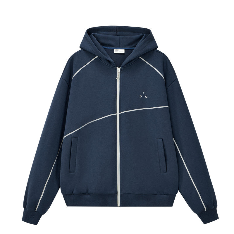 FPA Color-Block Hooded Sweatshirt Jacket 2026 Fall New Style Casual Sports Unisex Zip-Up Hoodie for Men