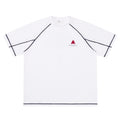 FPA Yarn-Dyed Printed Raglan Sleeve T-Shirt | Summer Casual Crew Neck Unisex Short Sleeve