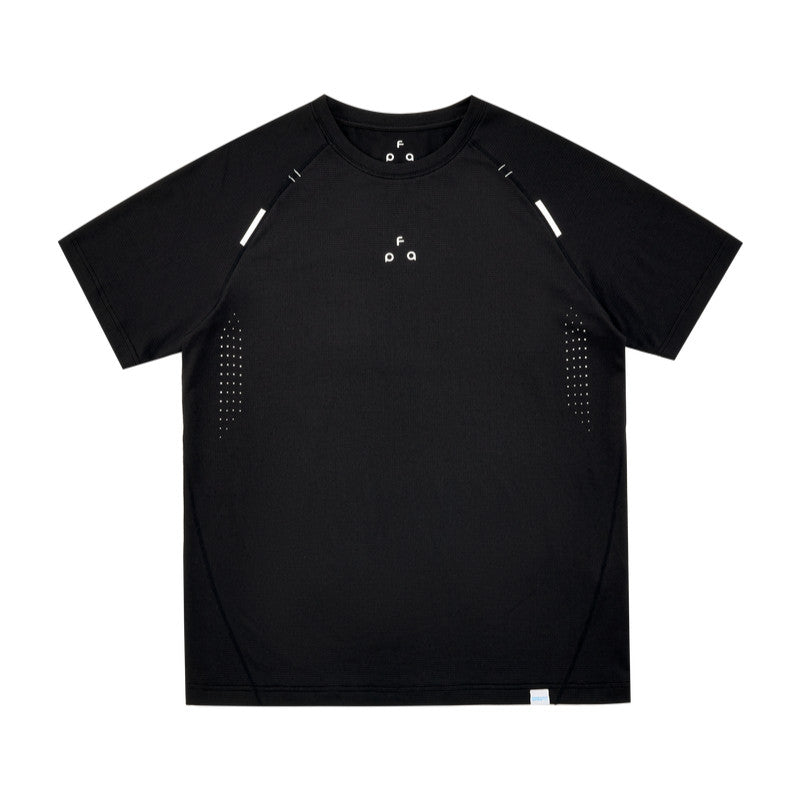 FPA Coolmax Quick-Dry Structured Short Sleeve T-Shirt - Summer Basic Logo Cooling Breathable Outdoor Sports Couple Tee