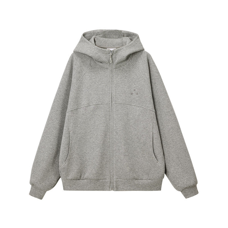 FPA Windproof Collar Basic Logo Cardigan Hoodie – Spring Outdoor Sports Couple Jacket Hooded Sweatshirt for Men