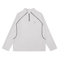 FPA5A Antimicrobial Quick-Dry Half-Zip Long-Sleeve Sports T-Shirt for Men and Women, Spring Outdoor Casual Pullover
