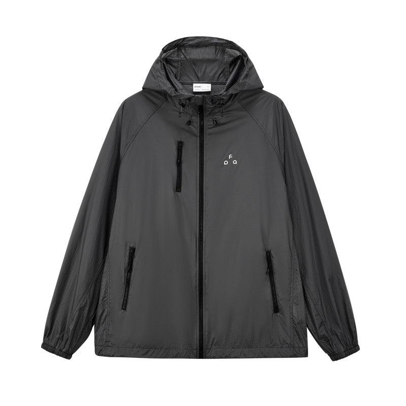 FPA Transparent Grid Perforated Sun Protection Jacket – Lightweight Hooded Casual Outdoor Coat for Men and Women
