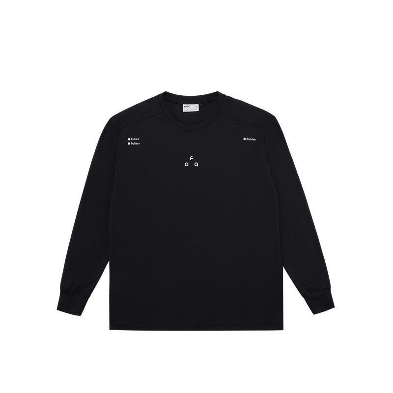 FPA Moisture-Wicking UPF50+ Sun Protection Basic Long Sleeve T-Shirt, Streetwear Logo, Crew Neck, Loose Fit, Couple Matching Tee