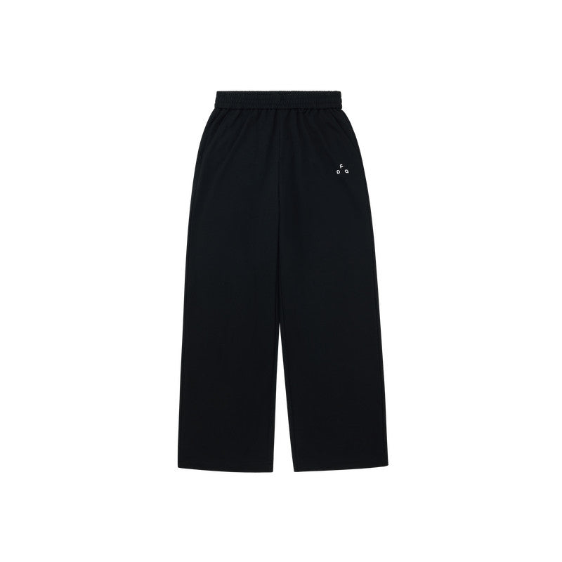 FPA Heavyweight Terry Cloth Warm Lounge Pants – Straight Leg, Relaxed Fit, Unisex Casual Black Sweatpants for Men