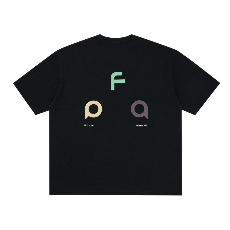 FPA Ice Cream Color Block Quick-Dry Antibacterial Sports Short Sleeve 2026 New Loose Round Neck Heavyweight Couple Half Sleeve Men