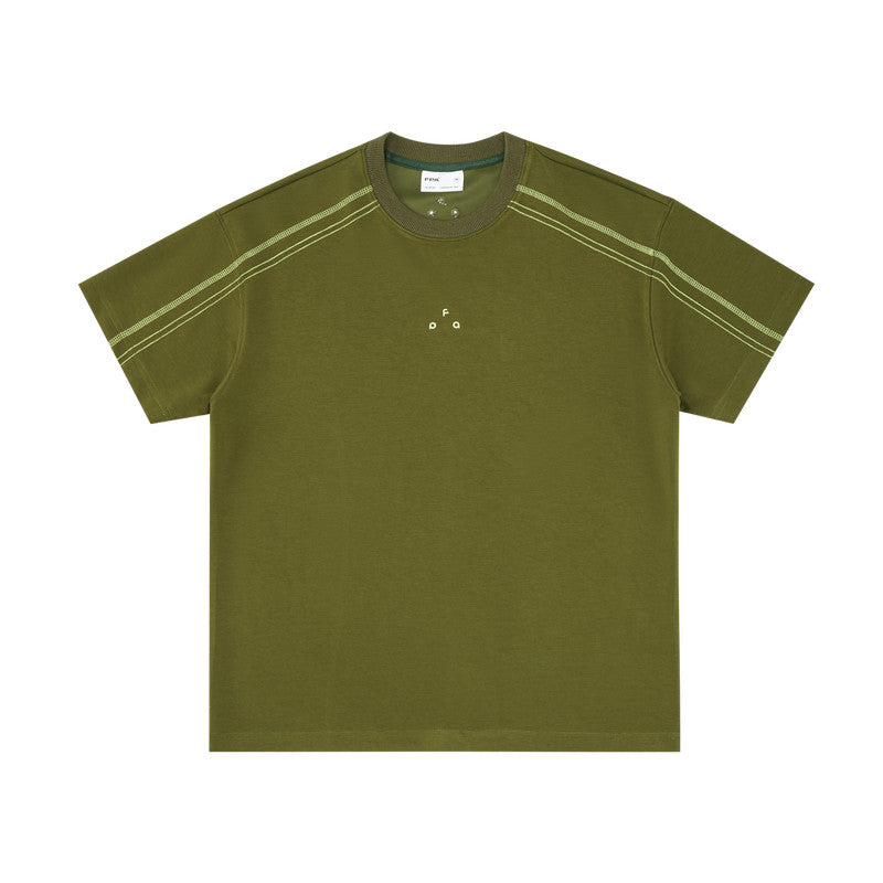 FPA Sports Hassel Line Air Layer Short Sleeve Summer Loose Heavyweight Couple Casual Half Sleeve Chinese Streetwear T-Shirt