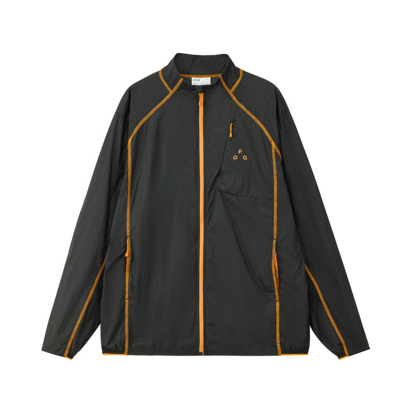 FPA Lightweight Sun Protection Sports Jacket Summer Color-Block Outdoor Fitness UPF50+ Stand Collar Couple Jacket