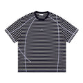 FPA Color-Block Striped Short-Sleeve T-Shirt with Contrasting Hasselblad Lines - 2026 New Summer Style, Unisex Crew Neck, Mid-Length Sleeve Tee for Men