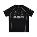 FPA COOLMAX Racing Contrast Stripe Athletic Short Sleeve Tee – Summer Quick-Dry Cool-Touch Fitted Crew Neck T-Shirt for Men