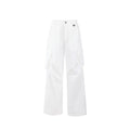 FPA Outdoor Water-Repellent Cargo Pants with Hidden Pockets and 3D Slanted Pockets, Loose Straight-Leg Casual Pants, Chinese Streetwear Style