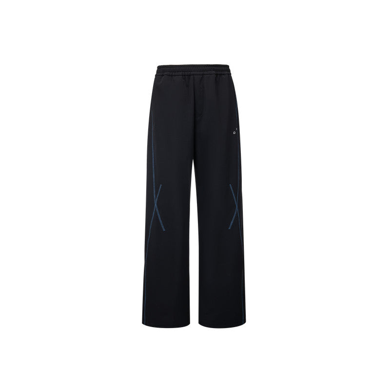 FPA Outdoor Sports Contrast Stitch Thickened Curved Leg Pants Winter Loose Wide Leg Couple Casual Warm Pants