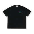 FPA Colorful Logo Short Sleeve T-Shirt - Chinese Streetwear Trend, Heavyweight, Loose Fit, Summer, Crew Neck, Couple Style, Black