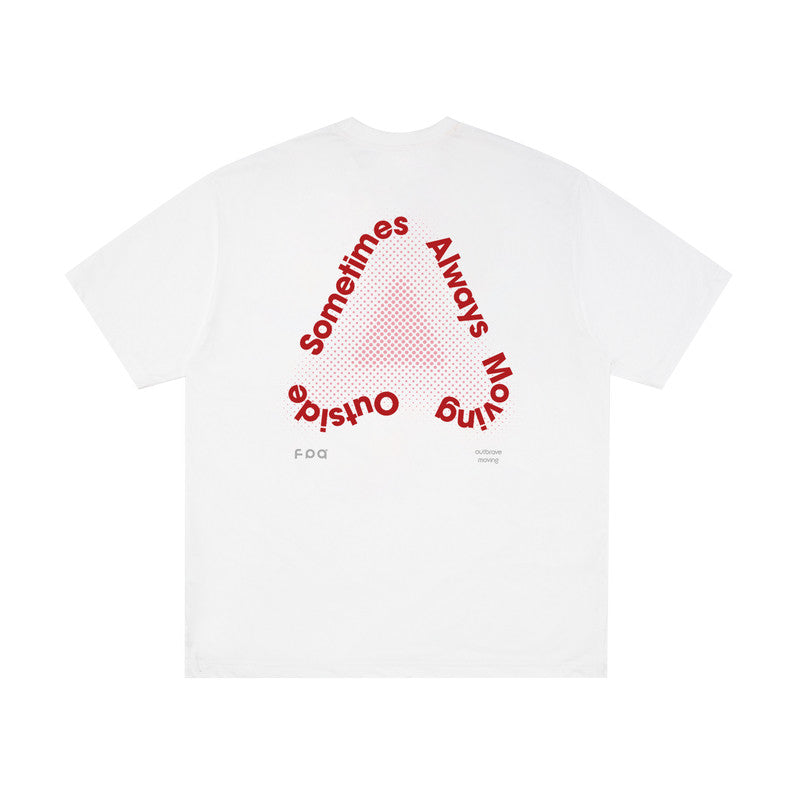 FPA Sports Cooling Ice-Feel Short-Sleeve T-Shirt - Streetwear Outdoor Summer Loose Round Neck Printed Couple Top