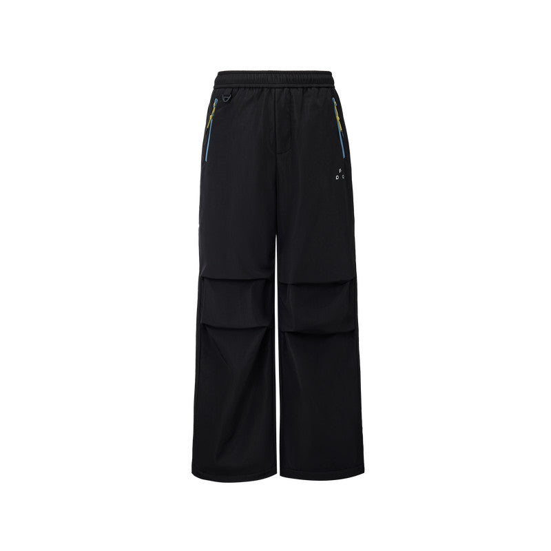 FPA Outdoor Color-Block Waterproof Zipper Thickened All-Season Paratrooper Pants, Spring/Autumn Athletic Straight-Leg Casual Pants for Men