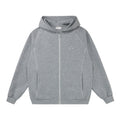 FPA Warm Fleece Hooded Zip-Up Sweatshirt - Chinese Streetwear Fall Loose-Fit Couple Casual Hoodie