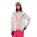 FPA 3-in-1 Down Liner Color-Block Windbreaker, Windproof and Warm Couple Winter Down Jacket Coat for Women