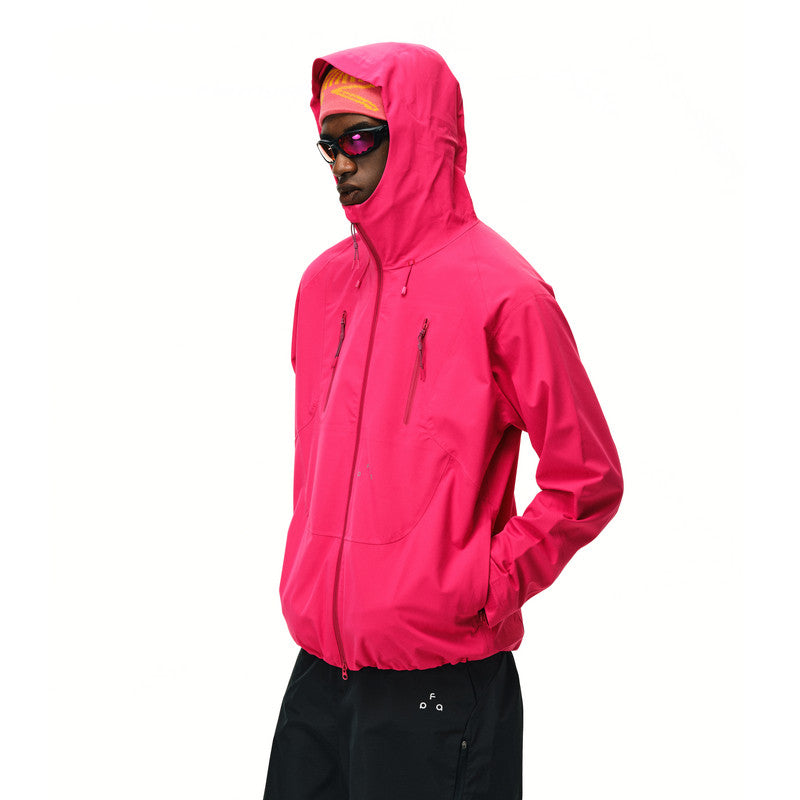 FPA Rain Shield Sealed-Seam Outdoor Moisture-Wicking Double-Zip Hiking Jacket for Men and Women