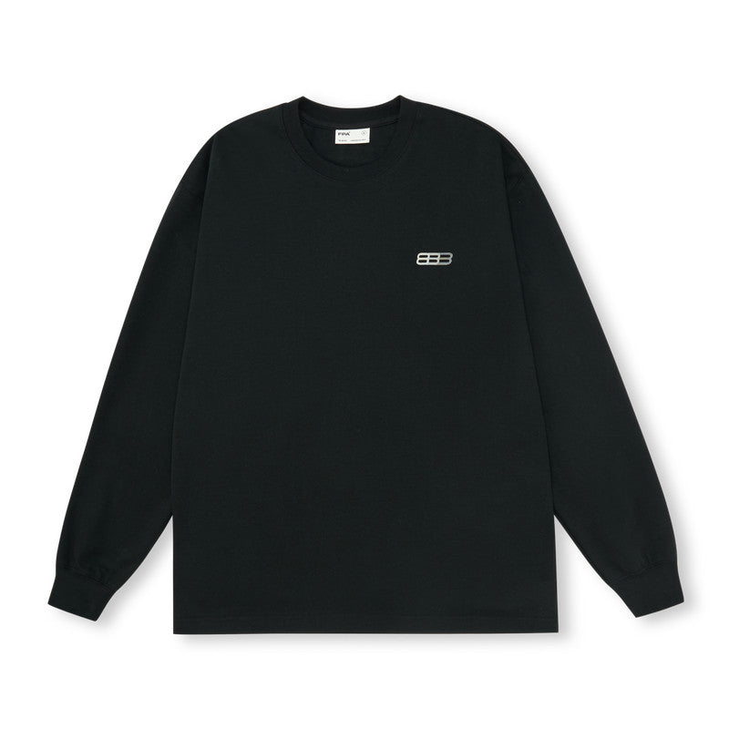 FPA Ice-Feel Long-Sleeve Oversized Logo T-Shirt – Cotton Blend, Unisex Couple Style, Spring