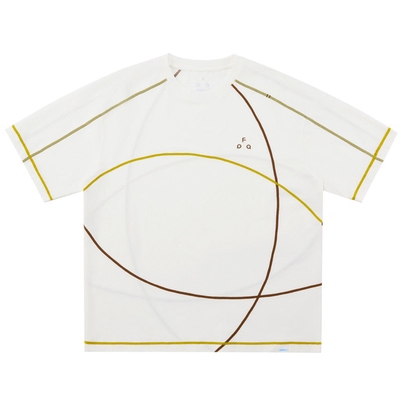 FPA COOLMAX Lyocell Contrast Stitch Casual Short Sleeve T-Shirt – Cool & Breathable Unisex Crew Neck Tee