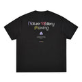 FPA Color-Block Slogan Dopamine Sports T-Shirt Summer Crew Neck Surf Print Couple Style Casual Short Sleeve