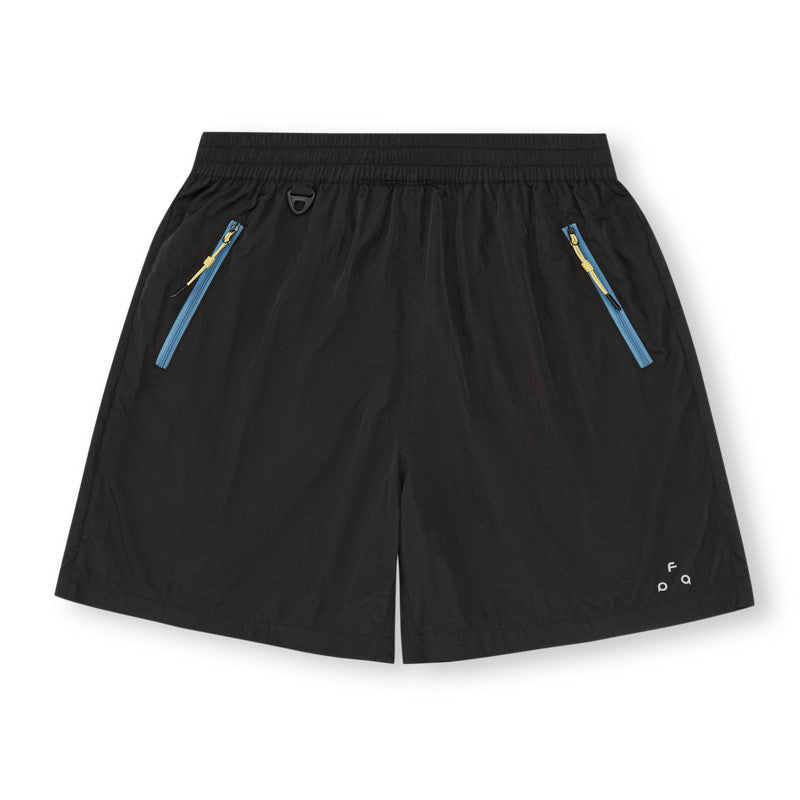 FPA Sports Outdoor Color-Block Zip Shorts – Trendy Loose-Fit Casual Fitness Shorts with Pockets