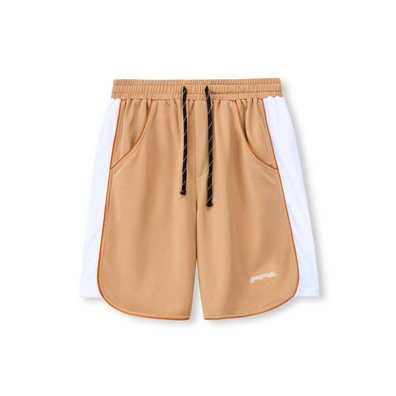 FPA Color-Block Basketball Shorts – Chinese Streetwear Summer Loose Fit Athletic Mid-Length 5-Pocket Shorts